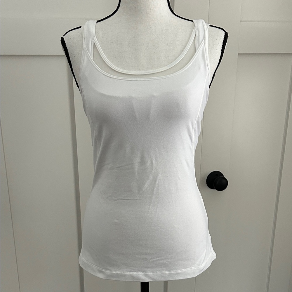 lululemon athletica White Double-Strap Long Tank Top